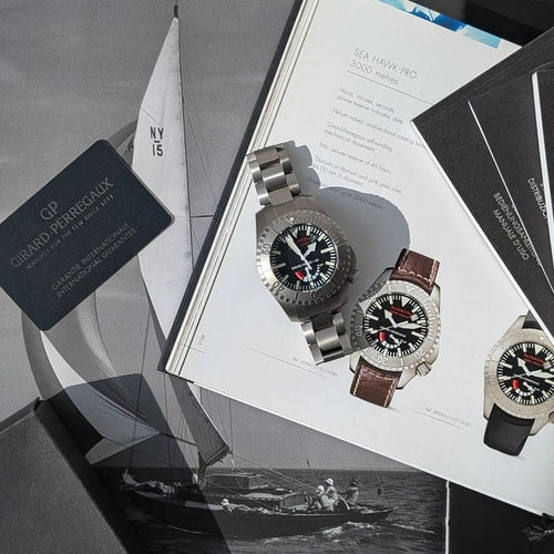 Montre Girard-Perregaux Sea Hawk II Pro - Montre de plongée en titane 49940 58 Facettes