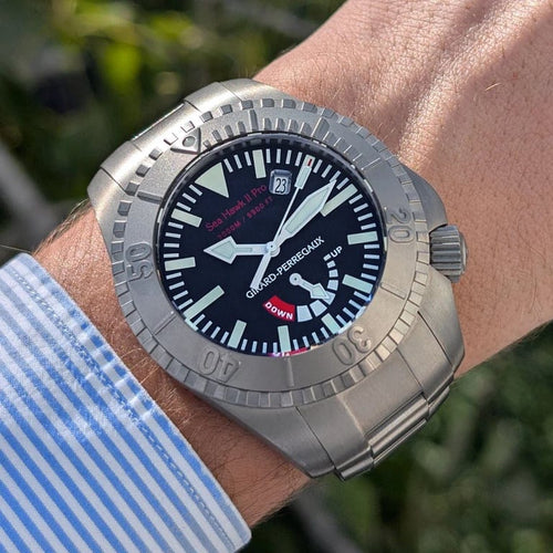 Montre Girard-Perregaux Sea Hawk II Pro - Montre de plongée en titane 49940 58 Facettes