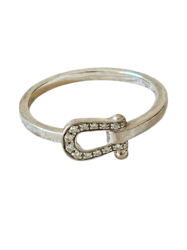 FRED Force 10 - Bague petit modèle en or blanc et diamants