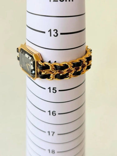 Montre CHANEL Première - Montre quartz taille S bracelet plaqué or et cuir 58 Facettes WC-2025-2360