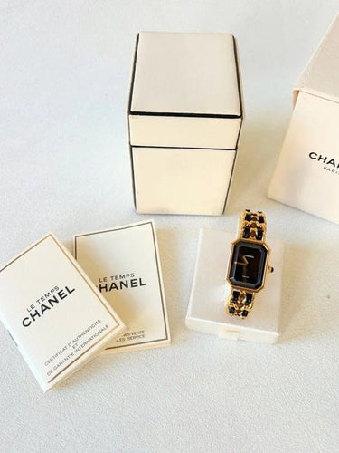 Montre CHANEL Première - Montre quartz taille S bracelet plaqué or et cuir 58 Facettes WC-2025-2360