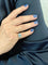 Bague Bague design en or blanc 18 carats avec topaze bleue et diamants 58 Facettes AO-0003