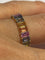 Bague 54 Alliance - Bague en or rose et saphirs multicolores 58 Facettes
