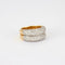 Bague 54.5 Bague double corps pavée de diamants 58 Facettes