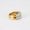 Bague 54.5 Bague double corps pavée de diamants 58 Facettes