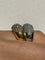 Bague 54 Deux bagues pavées en or rose et or jaune 18 carats, diamants 58 Facettes