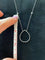 Collier Collier pendentif goutte en or blanc 18 carats et diamants 58 Facettes
