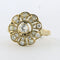 Bague 56 Bague en or jaune 14 carats sertie de diamants 1,00 ct 58 Facettes