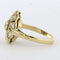 Bague 56 Bague en or jaune 14 carats sertie de diamants 1,00 ct 58 Facettes