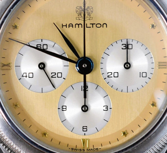Montre Hamilton - Montre chronographe Lemania 1873, révisée, boîte d’origine 58 Facettes HAM-100