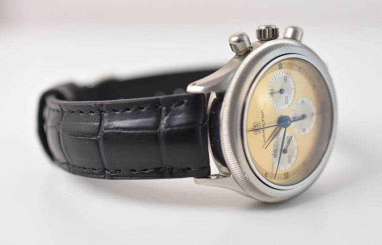 Montre Hamilton - Montre chronographe Lemania 1873, révisée, boîte d’origine 58 Facettes HAM-100