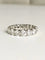 Bague 51 Alliance américaine - Bague en platine sertie de diamants 58 Facettes