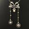 Collier Collier négligé Belle Époque en or jaune 18k, platine, diamants et perle 58 Facettes