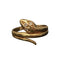 Bague 56 Bague serpent en or jaune 18k et 3 diamants 58 Facettes