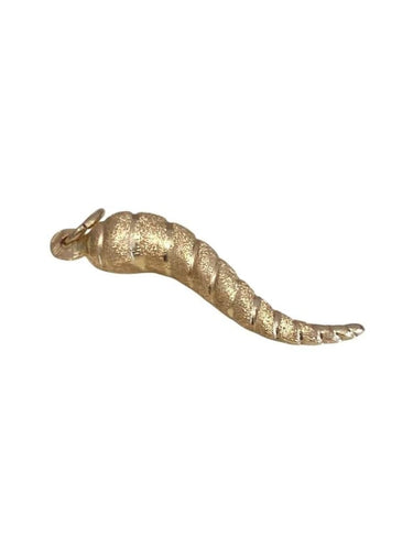 Pendentif Pendentif corne d’abondance texturée en or jaune 18k 58 Facettes
