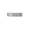 Bague 54 Bague en or blanc 18 carats à fleurs serties de diamants 58 Facettes