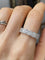 Bague 54 Bague en or blanc 18 carats à fleurs serties de diamants 58 Facettes