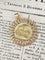 Pendentif Emile Monier - Médaille ronde en or jaune et or rose 18K 58 Facettes