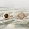 Bague 51 Bvlgari BVLGARI BVLGARI - Bague en or rose 18K nacre et onyx 58 Facettes