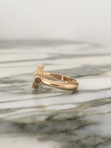 Bague 51 Bvlgari BVLGARI BVLGARI - Bague en or rose 18K nacre et onyx 58 Facettes