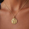 Pendentif Médaille Art nouveau n°117 - Angelot en or jaune 18 carats 58 Facettes BIJ124