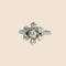 Bague 47 Bague marguerite n° 38 en or gris 18 carats et diamants 58 Facettes INV038