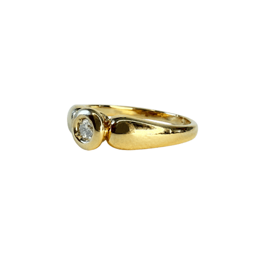 Bague 51 Bague solitaire en or jaune et diamant 58 Facettes INV040