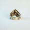 Bague 53 Bague - Trois ors 14 carats, chevrons 58 Facettes INV044