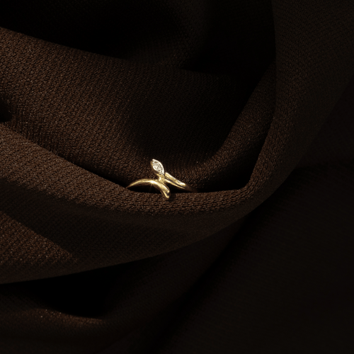 Bague 58 Bague serpent en or deux tons 18 carats et diamants 58 Facettes INV021