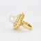 Bague 52 Carl Bucherer - Bague cocktail en or jaune avec perle des Mers du Sud et diamants 58 Facettes
