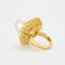 Bague 52 Carl Bucherer - Bague cocktail en or jaune avec perle des Mers du Sud et diamants 58 Facettes
