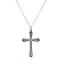 Pendentif Art déco - Pendentif croix en or blanc 18 carats et diamants 58 Facettes 1.0001827/1