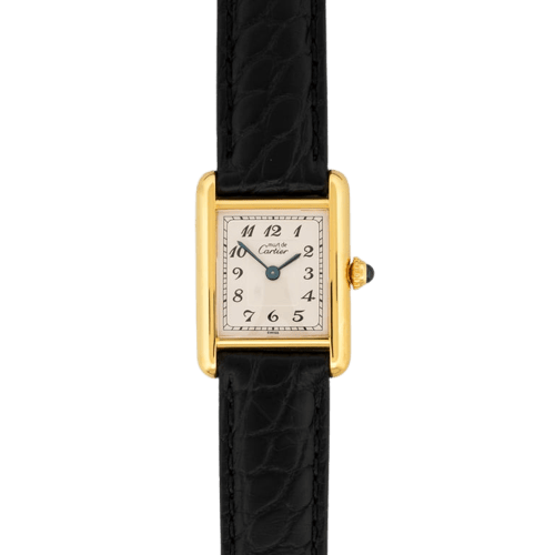 Montre Cartier Tank Must - Montre vermeil à cadran ivoire Breguet quartz 58 Facettes 1