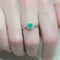 Bague 54 Bague émeraude et diamants en or blanc 18k 58 Facettes S464