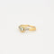Bague 53 Solitaire - Bague en or jaune 18 carats et diamants 58 Facettes