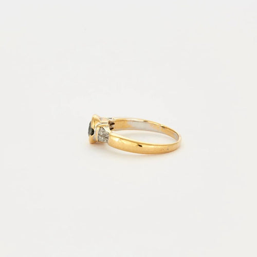 Bague 53 Solitaire - Bague en or jaune 18 carats et diamants 58 Facettes