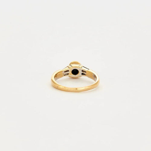 Bague 53 Solitaire - Bague en or jaune 18 carats et diamants 58 Facettes