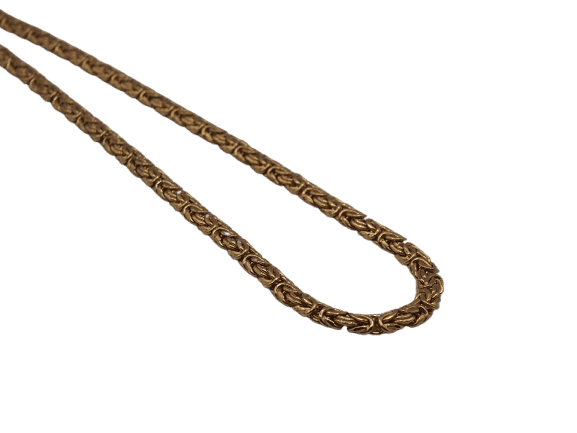 Collier Chaîne maille byzantine en or jaune 18 carats 58 Facettes 1843