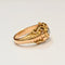 Bague 57.5 Bague années 50 en or rose et or blanc 18K avec diamant 58 Facettes