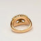 Bague 57.5 Bague années 50 en or rose et or blanc 18K avec diamant 58 Facettes
