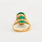 Bague 54 Bague émeraude et diamants en or jaune 18K 8,5 ct 58 Facettes
