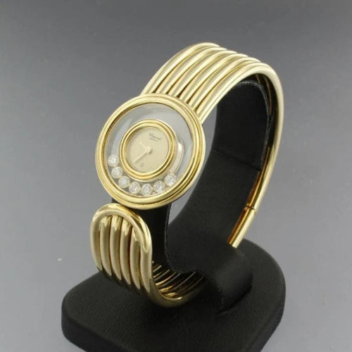 Montre Chopard Happy Diamonds - Montre en or 18 carats avec diamants 58 Facettes