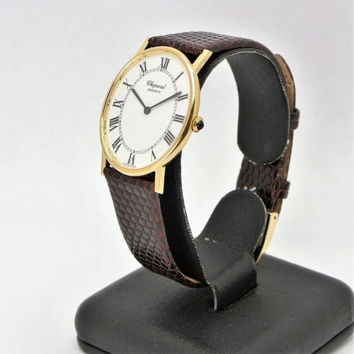 Montre Chopard - Montre Baignoire en or jaune 18 carats 58 Facettes