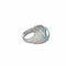 Bague 55 Bague en or blanc avec aigue-marine et diamants 58 Facettes