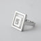 Bague 52 Chopard Happy Spirit - Bague en or gris 750 avec diamant 0,10 ct 58 Facettes 760