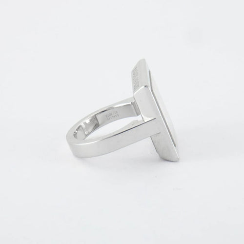 Bague 52 Chopard Happy Spirit - Bague en or gris 750 avec diamant 0,10 ct 58 Facettes 760