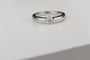 Bague 55 Bague solitaire en or blanc 18K avec diamant 0,40 ct 58 Facettes