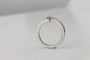 Bague 55 Bague solitaire en or blanc 18K avec diamant 0,40 ct 58 Facettes