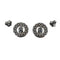 Boucles d'oreilles Boucles d’oreilles rosettes - Saphirs et diamants en or blanc 18 carats 58 Facettes
