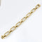Bracelet Bracelet à maillons mats et polis en or jaune 14 kt 58 Facettes